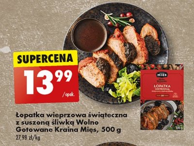 艁opatka wieprzowa z suszon膮 艣liwk膮 wolno gotowane Kraina mi臋s promocja