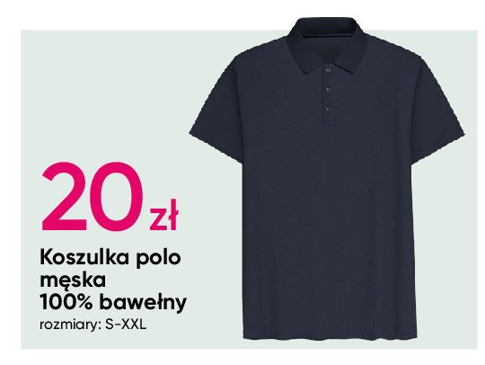 Koszulka polo męska s-xxl promocja w Pepco