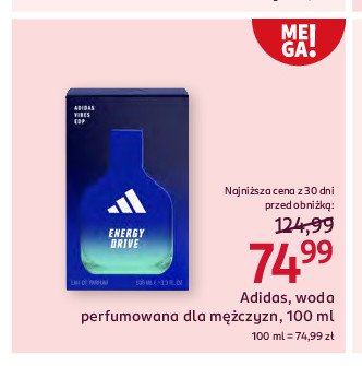 Woda perfumowana Adidas energy drive promocja w Rossmann