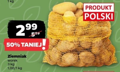 Ziemniak worek 3 kg promocja w Netto