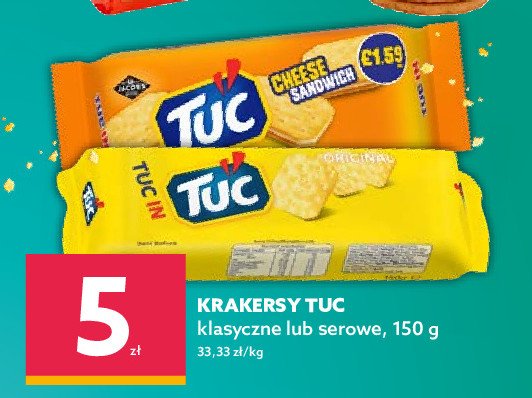 Krakersy cheese sandwich LU TUC promocja