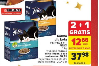 Karma dla kota z łosośiem Purina felix sensations promocja