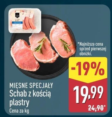 Schab z kością plastry MIĘSNE SPECJAŁY promocja w Aldi