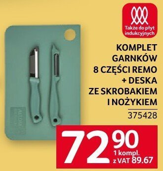 Komplet garnków 8 części Premo Basic ze skrobaczką i nożykiem Zwieger promocja w Selgros