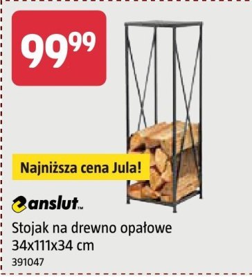 Stojak na drewno opałowe 341Tx34 cm Anslut promocja w Jula