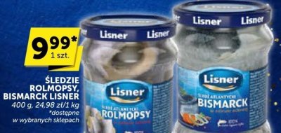 Śledzie rolmopsy Bismarck Lisner promocja w Euro Sklep
