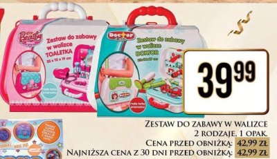 Zestaw do zabawy w walizce 2 rodzaje promocja w Dino