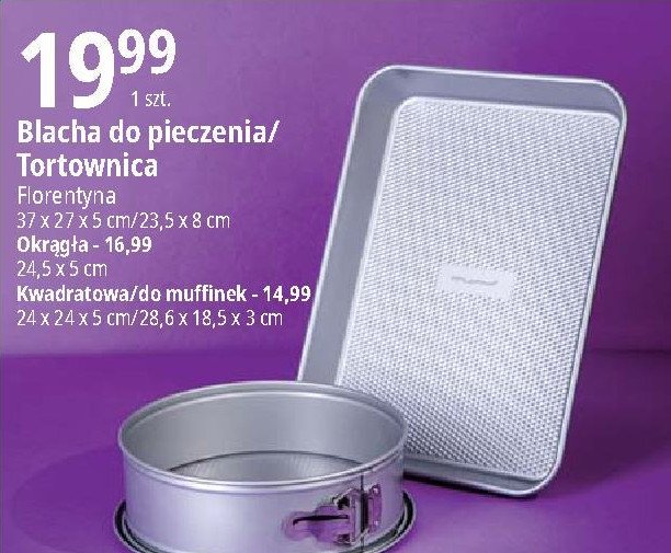 Blacha do pieczenia 37.5 x 27 x 5 cm FLORINA promocja