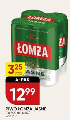 Piwo Łomża jasne 4-pak promocja w Chata Polska
