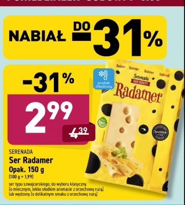 Ser radamer wędzony w plastrach Serenada promocja