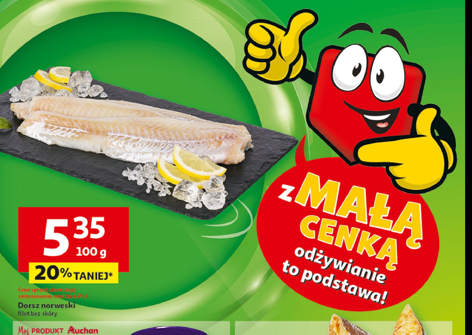 Dorsz norweski bez skóry promocja w Auchan