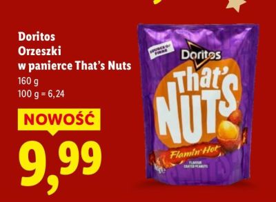 Orzeszki Doritos Orzeszki w panierce That's Nuts promocja w Lidl
