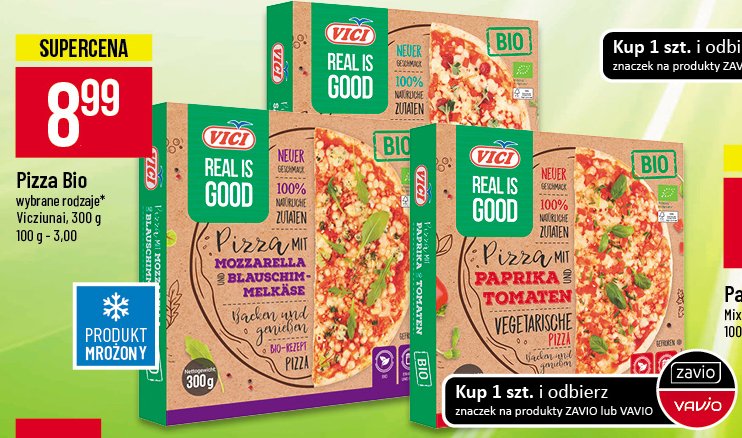 Pizza bio papryka i pomidory Vici promocja