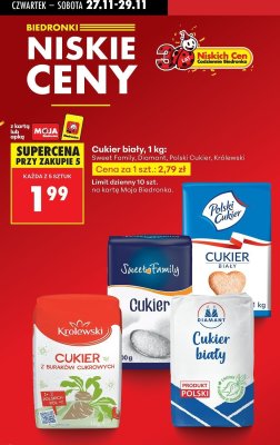 Cukier biały, 1 kg promocja w Biedronka
