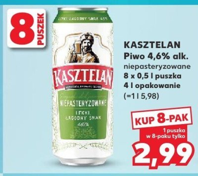 Piwo niepasteryzowane promocja w Kaufland