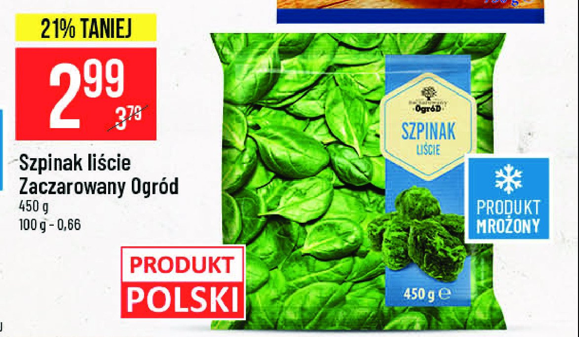 Szpinak liście