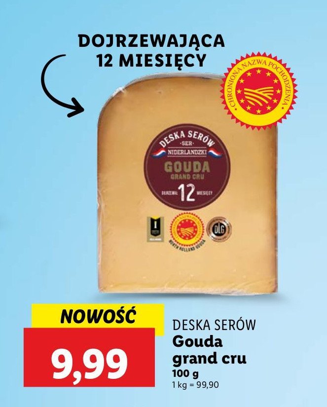 Ser gouda grand cru Deska ser贸w lidla promocja