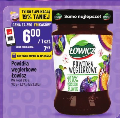 Powidła węgierkowe Łowicz promocja w POLOmarket
