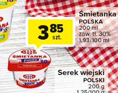 Śmietana polska 30 % Mlekovita promocje