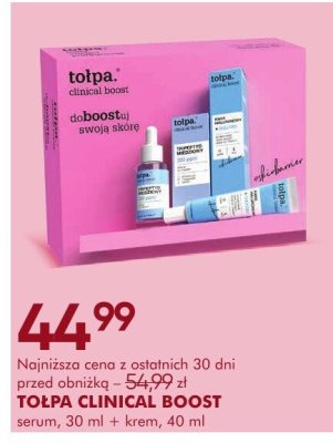 Zestaw kosmetyków TOŁPA CLINICAL BOOST serum 30 ml + krem 40 ml promocja w Super-Pharm