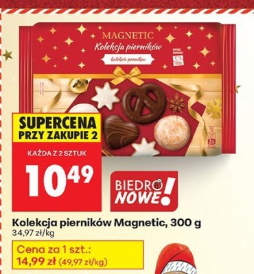 Kolekcja pierników Magnetic, 300 g promocja w Biedronka