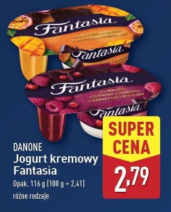 Jogurt malina-czerwona porzeczka Danone fantasia promocja