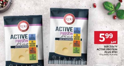 Ser żółty Active Protein Plus plastry promocja w Stokrotka