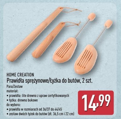 Prawidła sprężynowe/łyżka do butów HOME CREATION, 2 szt. promocja w Aldi