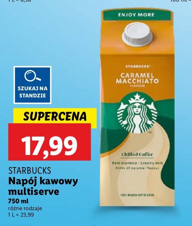 Napój mleczny caramel macchiato Starbucks promocja