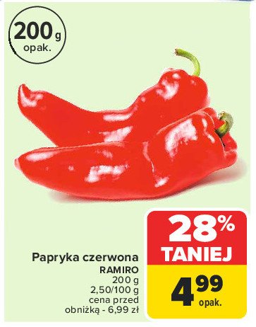 Papryka ramiro promocja w Carrefour Market