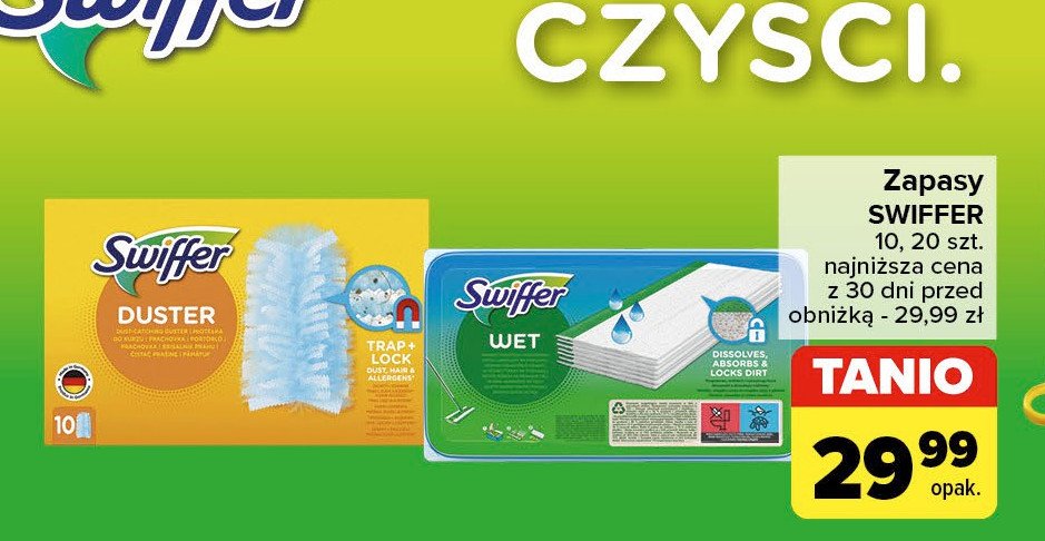 Chusteczki nawilżane do podłóg Swiffer promocja