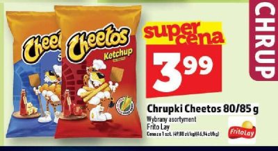 Chrupki Cheetos 80/85 g, wybrane asortymenty Frito Lay promocja w TOPAZ