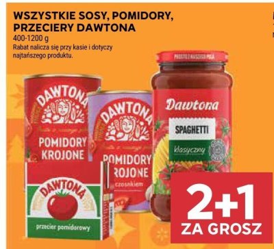 Sos pomidorowy Dawtona, różne rodzaje promocja w Stokrotka