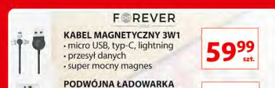 Kabel magnetyczny 3w1 Forever promocja