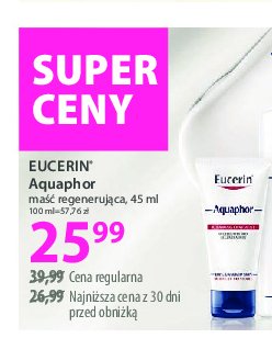 Maść do twarzy i ciała regenerująca Eucerin aquaporin promocja w Hebe