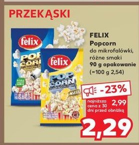 Popcorn maślany Felix promocja