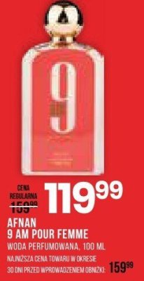 Woda perfumowana AFNAN AM POUR FEMME promocja w Drogerie Natura