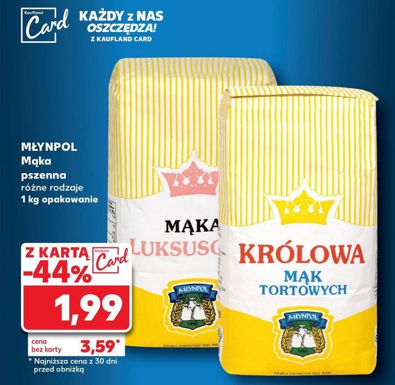 Mąka pszenna królowa Młynpol promocja