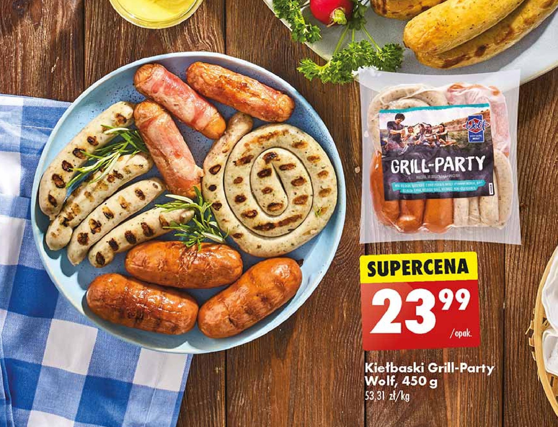 Kie艂baski grill party WOLF promocja