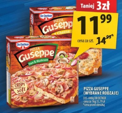 Pizza Guseppe (wybrane rodzaje) Dr Oetker promocja w Arhelan