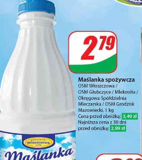 Maślanka naturalna polska Mlekovita promocja