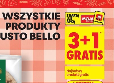 Wszystkie produkty 3+1 GRATIS promocja w Biedronka