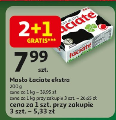 Masło Łaciate ekstra promocja w Auchan