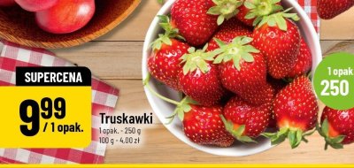 Truskawki 250 g promocja w POLOmarket