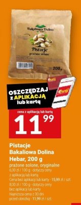 Pistacje Bakalva Dolina Hebar, 200 g promocja w Twój Market