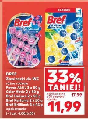 Zawieszka wc świeżośc oceanu / cytrus Bref perfume switch promocja w Kaufland