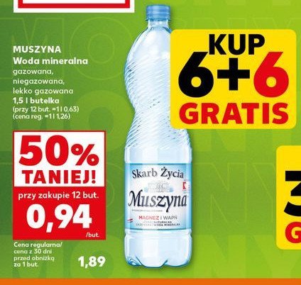Woda gazowana Muszyna promocja