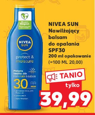 Nawilżający balsam do opalania spf 30 Nivea sun protect & moisture promocja