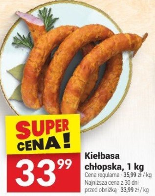 Kiełbasa chłopska, 1 kg promocja w Twój Market