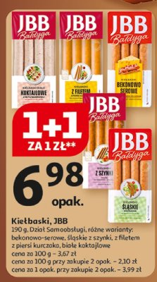 Kiełbaski bekonowo-serowe JBB promocja